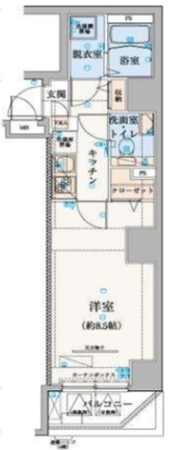 リヴシティ上野入谷の間取り