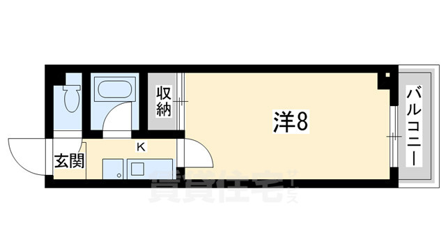 コスモハイツ下柳の間取り