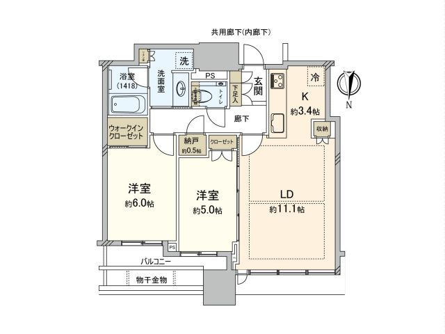 シティタワー大阪本町の間取り