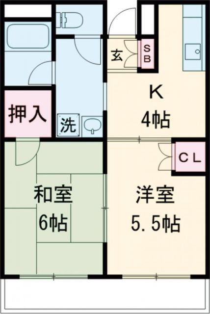 江戸川区北小岩のマンションの間取り