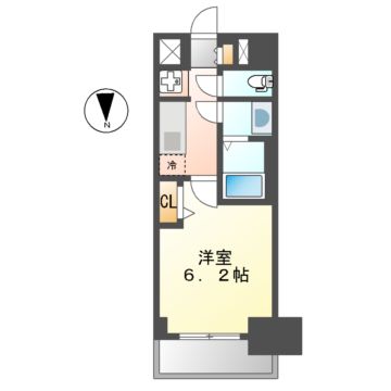 プレサンス名駅南エディフィスの間取り