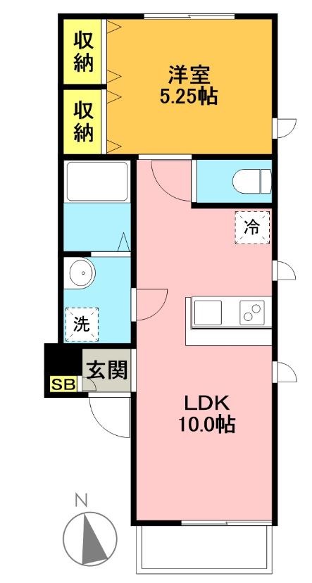 世田谷区代田のアパートの間取り