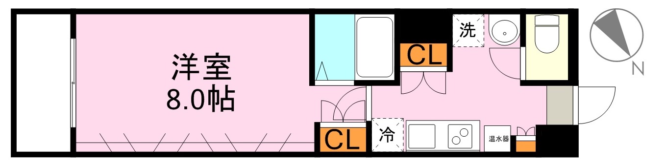 鹿児島市山下町のマンションの間取り