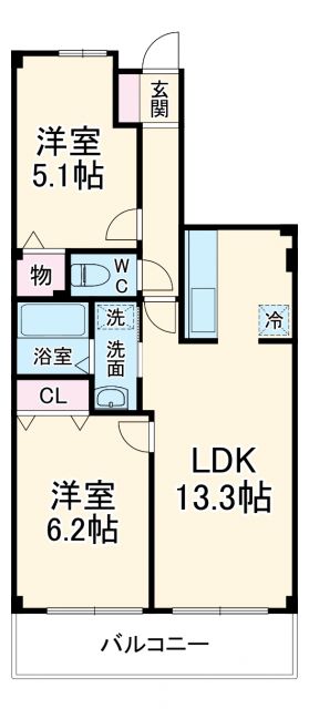 ベルサンモールの間取り