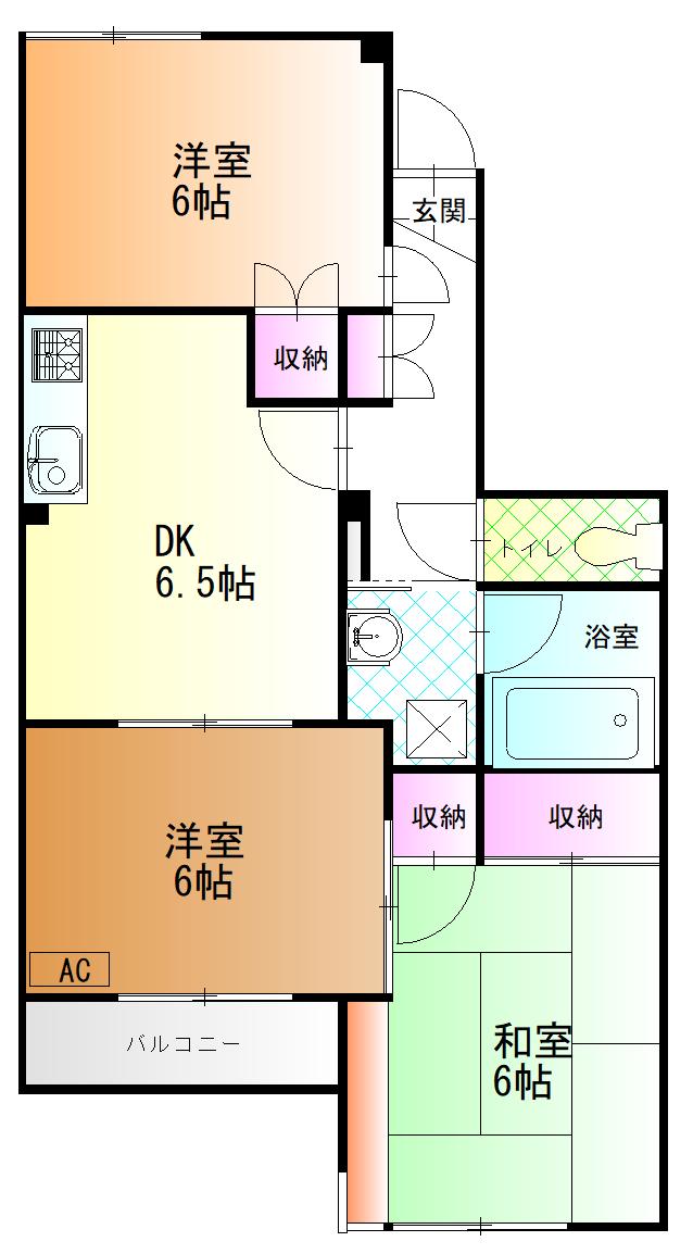 SFKマンションの間取り