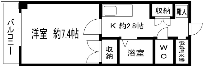 ベルトピアエグゼ南福岡の間取り