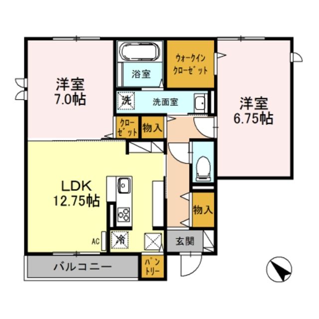 プランドール鎌倉の間取り