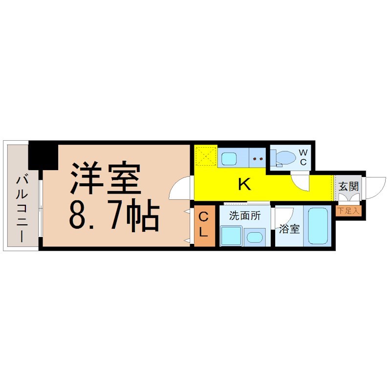 パークゲート栄白川の間取り