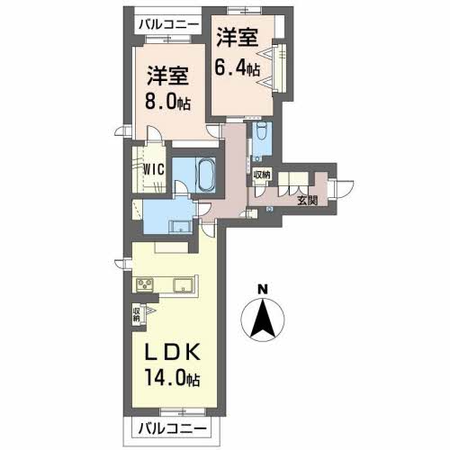 シャーメゾン上中野の間取り