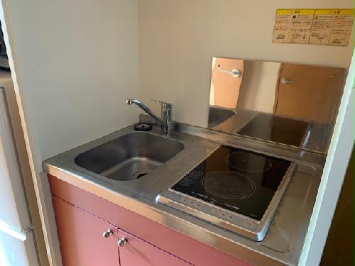 キッチン　シングルレバー設置