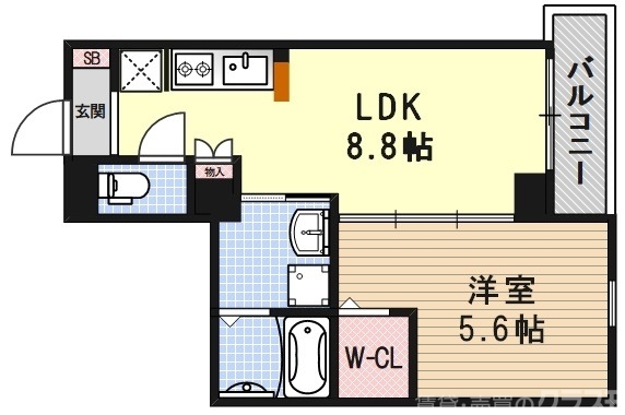 BROAD七条河原町RESIDENCE（ブロード七条河原町レジデンス）の間取り