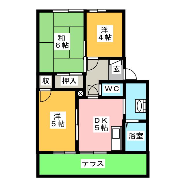 クレール金山Ｄの間取り