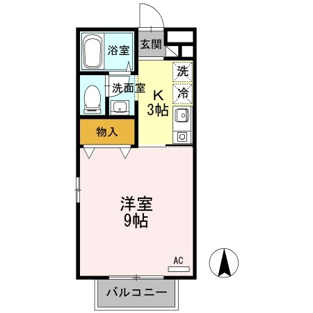 【アモロッソ　トリプルSの間取り】