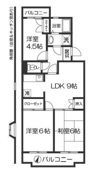 ベイコート幕張本郷の間取り