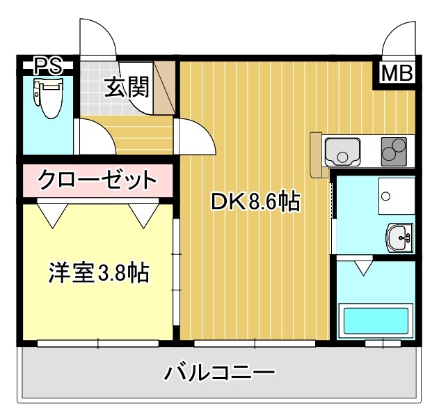 【リファレンス中央町の間取り】