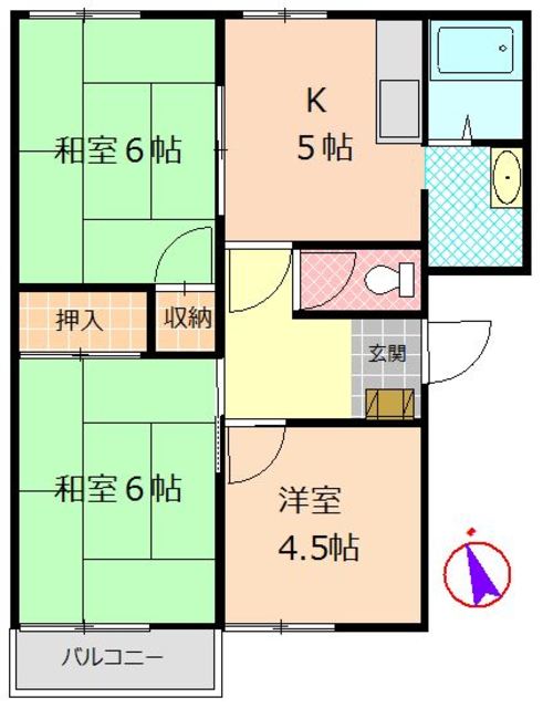 フレグランス神山　Ａの間取り