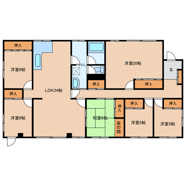 岩国市麻里布町のマンションの間取り