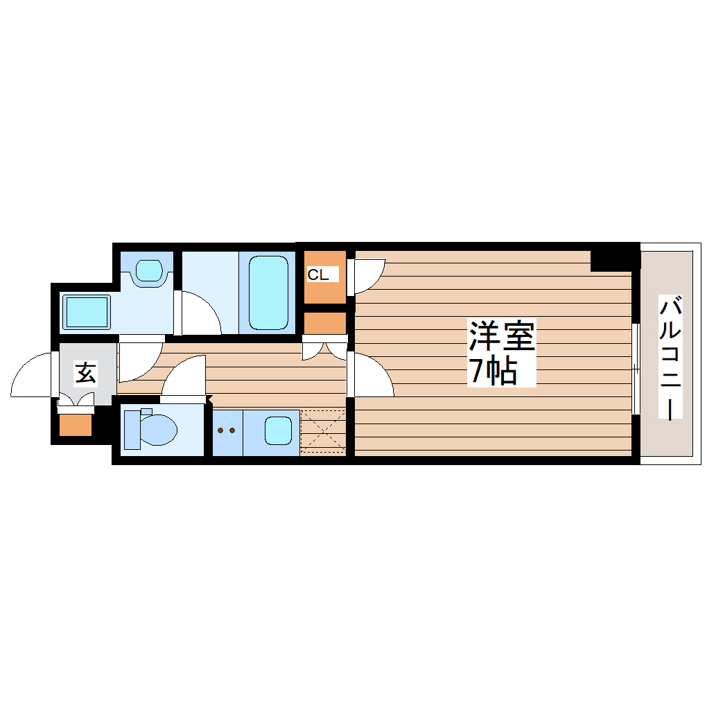 【シーズンフラッツ青葉一番町の間取り】