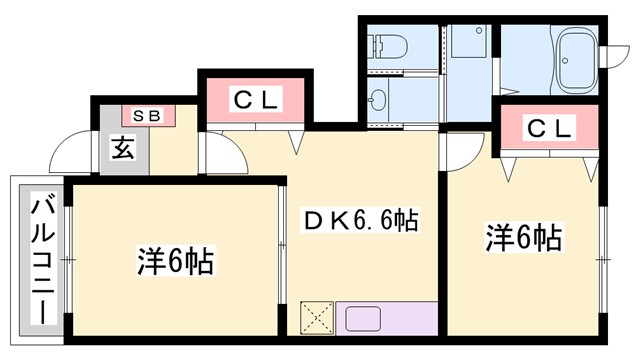 ウィル　ヴェステージ弐番館の間取り