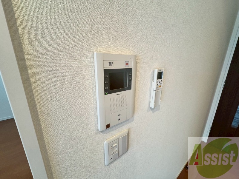 セキュリティ　インターホンです。オートロック付きで安心のマンションです。