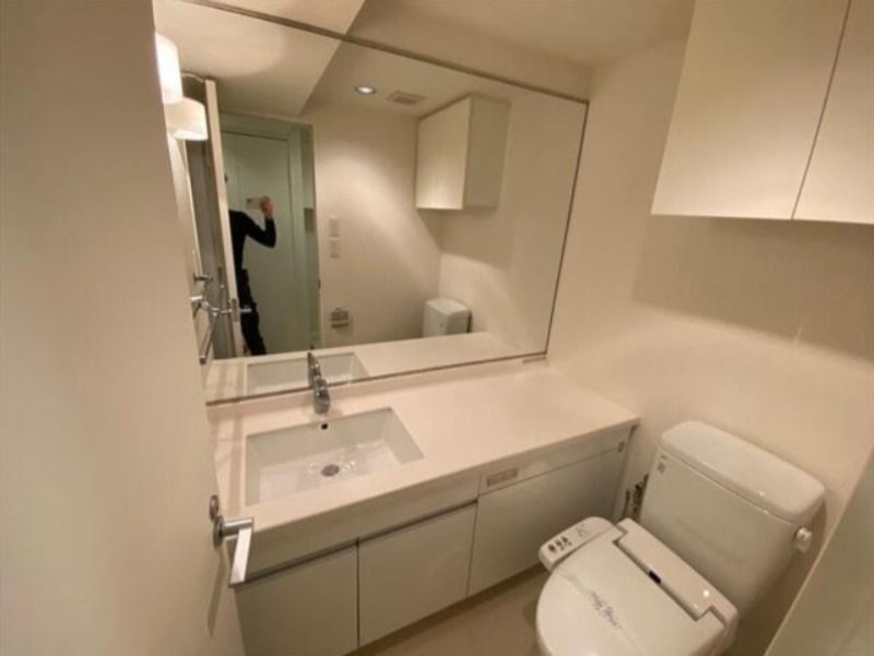 洗面設備　使いやすい洗面所です