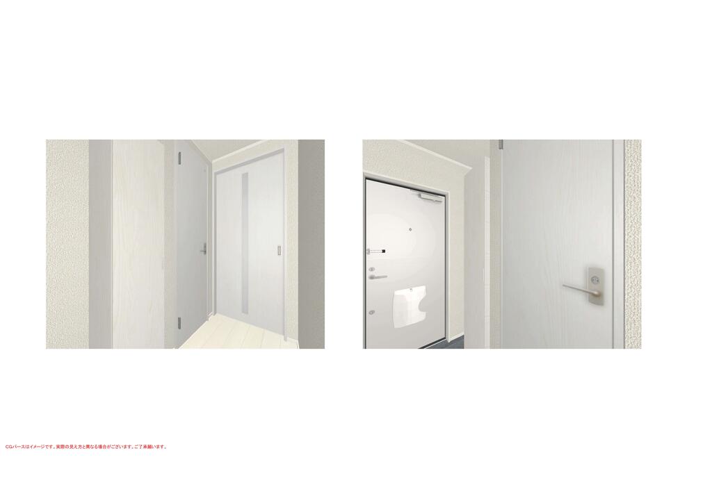 玄関　ICカードで施錠できる玄関