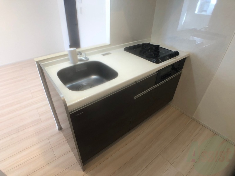 キッチン　清潔感がありお洒落なキッチンになっていました！