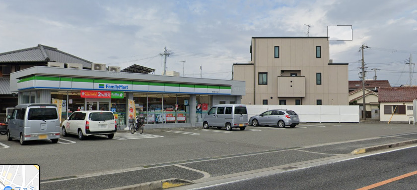 コンビニ　ファミリーマート 明石東二見店（コンビニ）まで450m