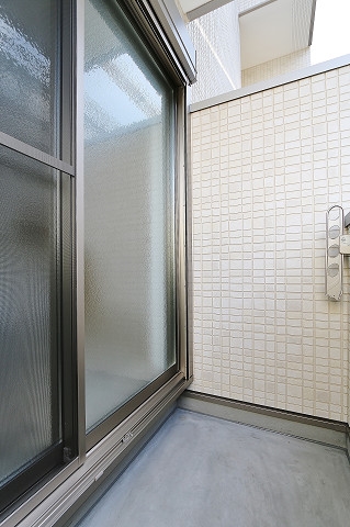 バルコニー　お洗濯ものはこちらへ