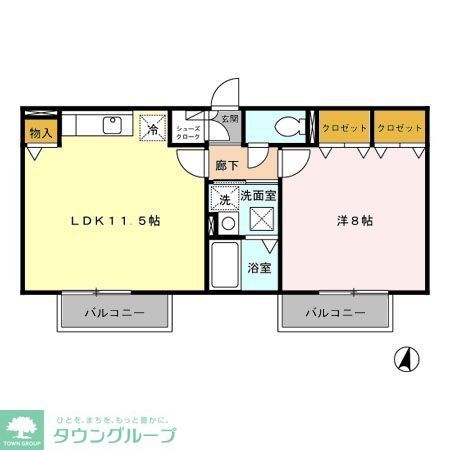 レセンテ中央の間取り写真