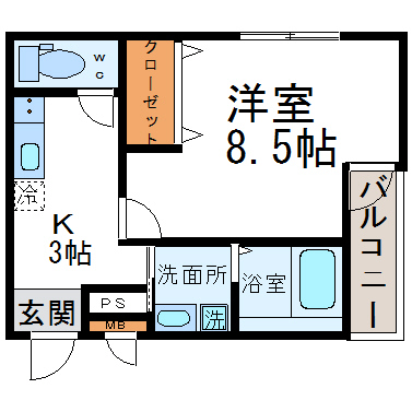 フジパレス立花EASTの間取り写真