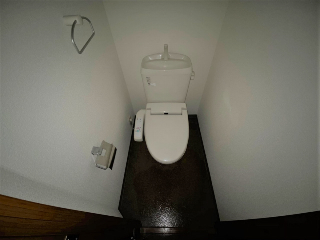 トイレ　落ち着いた色調のトイレです