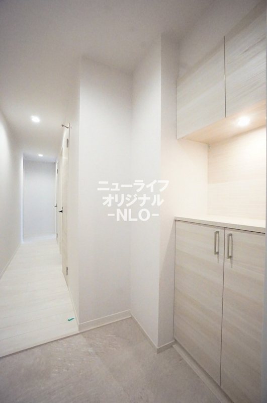 玄関　段差がなくスッキリとした玄関☆シューズボックスも完備☆