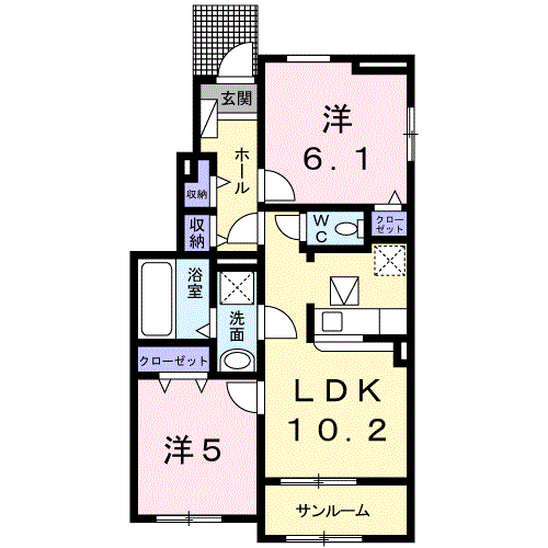 レジデンス小山 Iの間取り写真
