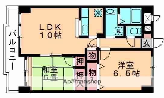 ＪＲ総武本線 都賀駅 徒歩10分 3階建 築27年の間取り写真