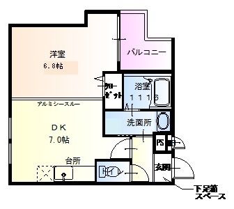 ヴァンクール吹屋の間取り写真