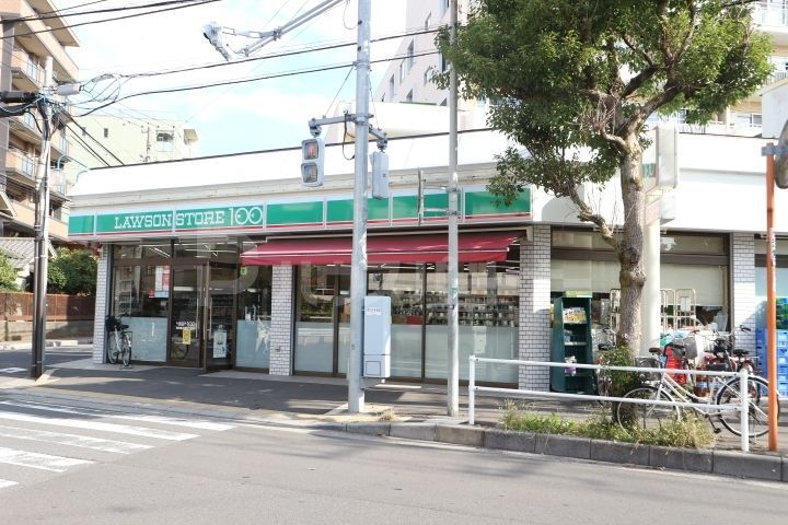 コンビニ　ローソンストア100市川南八幡三丁目店（コンビニ）まで80m