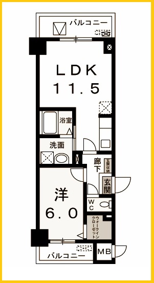 菊水レジデンス綱島Iの間取り写真