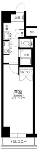 東京メトロ有楽町線 江戸川橋駅 徒歩7分 11階建 築27年の間取り写真