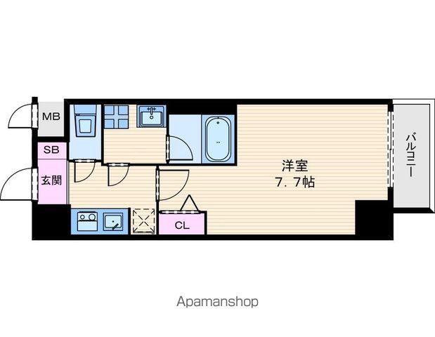 レジュールアッシュ大阪城WESTの間取り写真