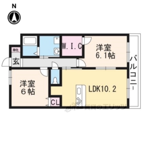 京阪本線 伏見桃山駅 徒歩33分 3階建 築11年の間取り写真