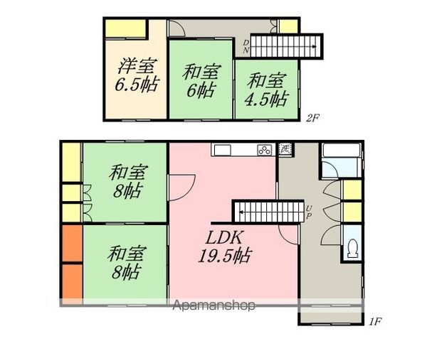 富岡2丁目貸家4-4の間取り写真
