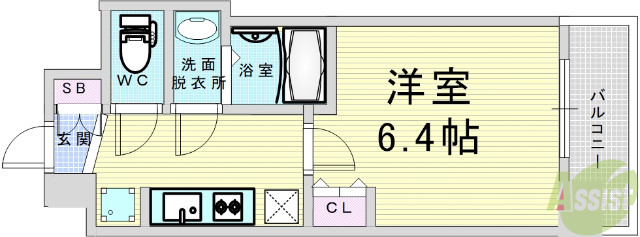 BPRレジデンス新梅田の間取り写真