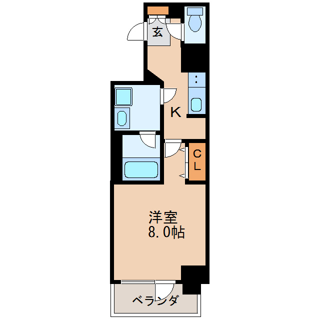 エス キュート 丸の内の間取り写真
