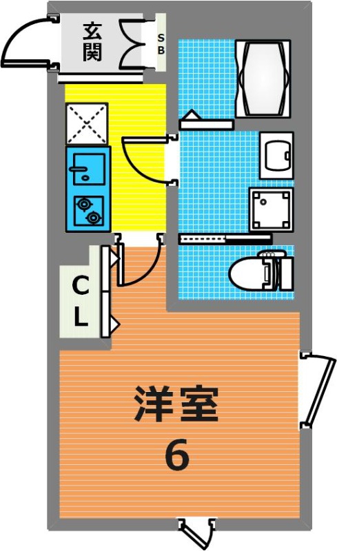小田急線 梅ケ丘駅 徒歩6分 3階建 築2年の間取り写真