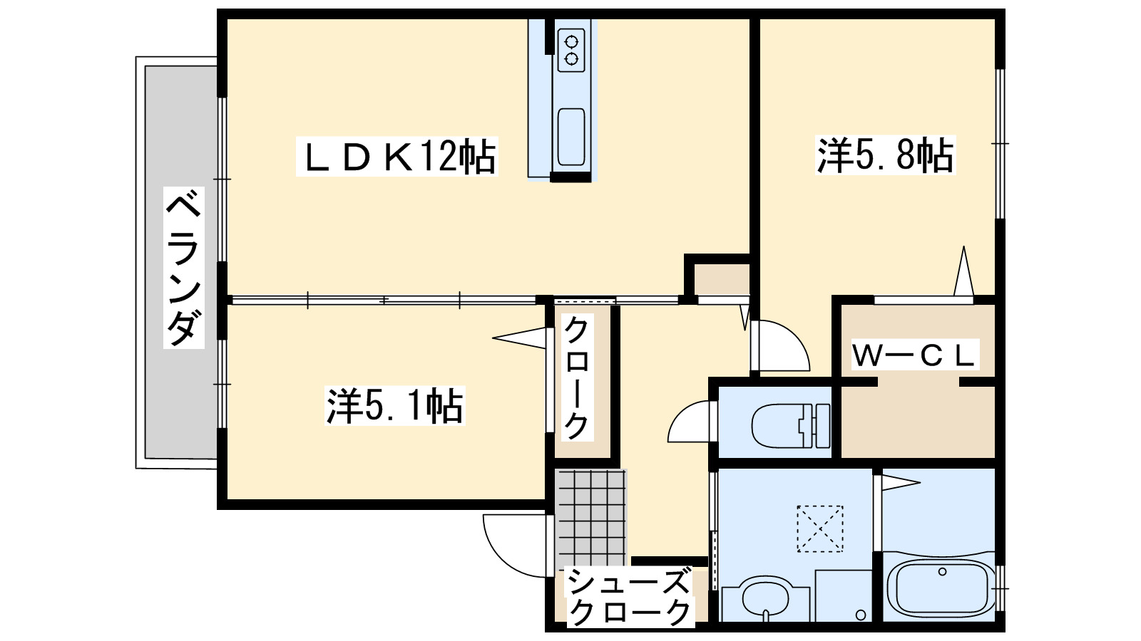 le chez moi ル シェ モアの間取り写真