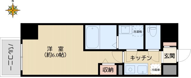 シエル白山B館の間取り写真