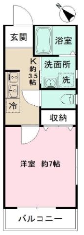 NS GATE鎌倉材木座の間取り写真