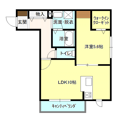 ブライト八木崎の間取り写真