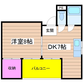 デイズハイツ八幡屋2の間取り写真